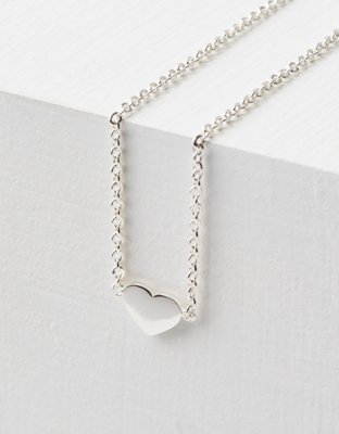 American Eagle AEO Silver Heart Necklace — фото 2