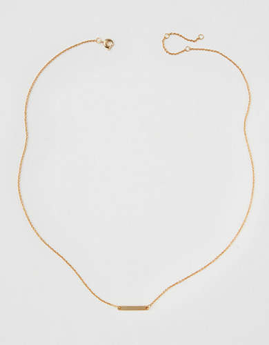 AE Dainty Gold Bar Necklace