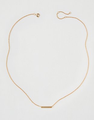 AE Dainty Gold Bar Necklace