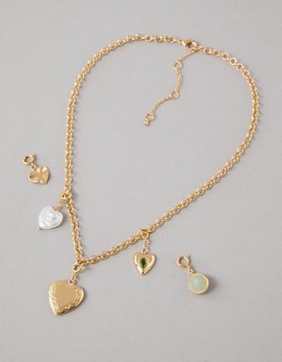 AEO Heart Charm Kit Necklace