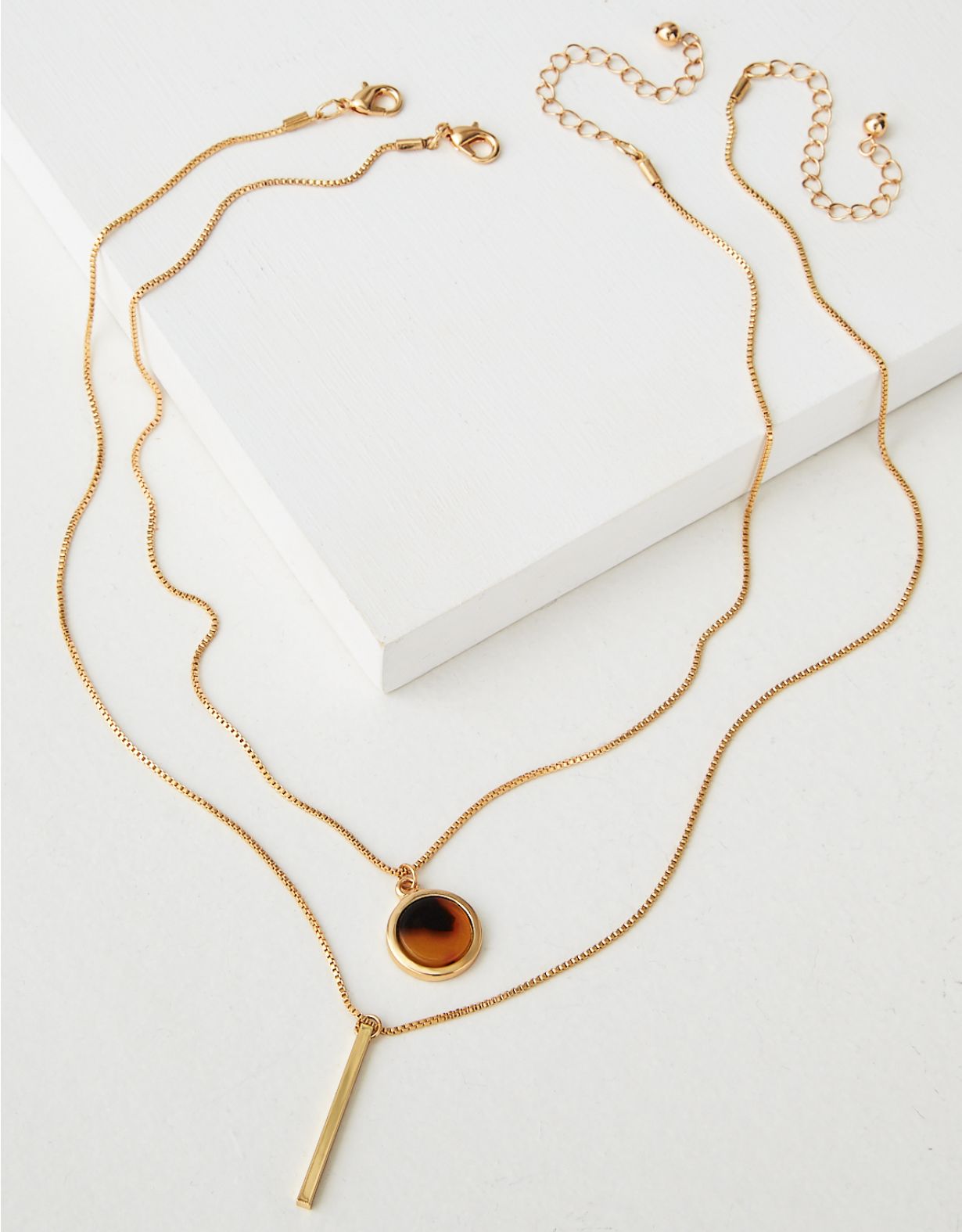 AEO Gold + Tortoise Layering Necklace