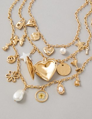 AEO Layered Charm Necklace