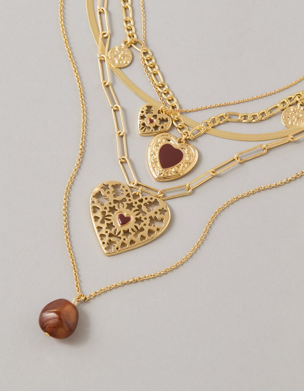 AE Heirloom Heart Necklace 5-Pack - image 2