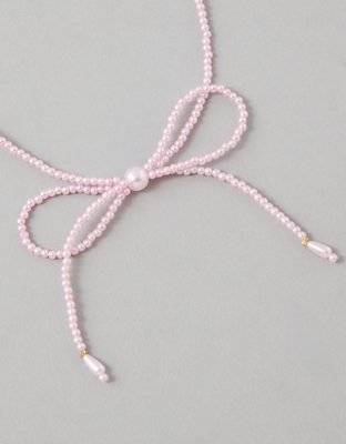 AE Pearl Bow Necklace