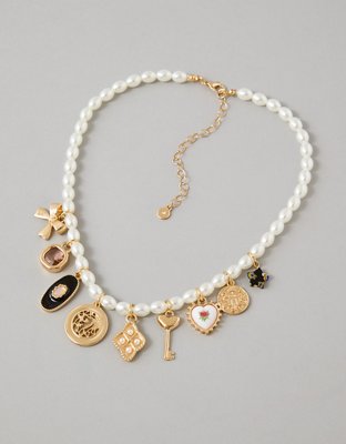 AE Pearl Charm Necklace