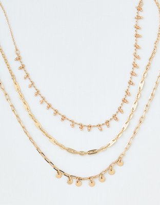 American Eagle AEO Novelty Chain Necklace 3-Pack — фото 2