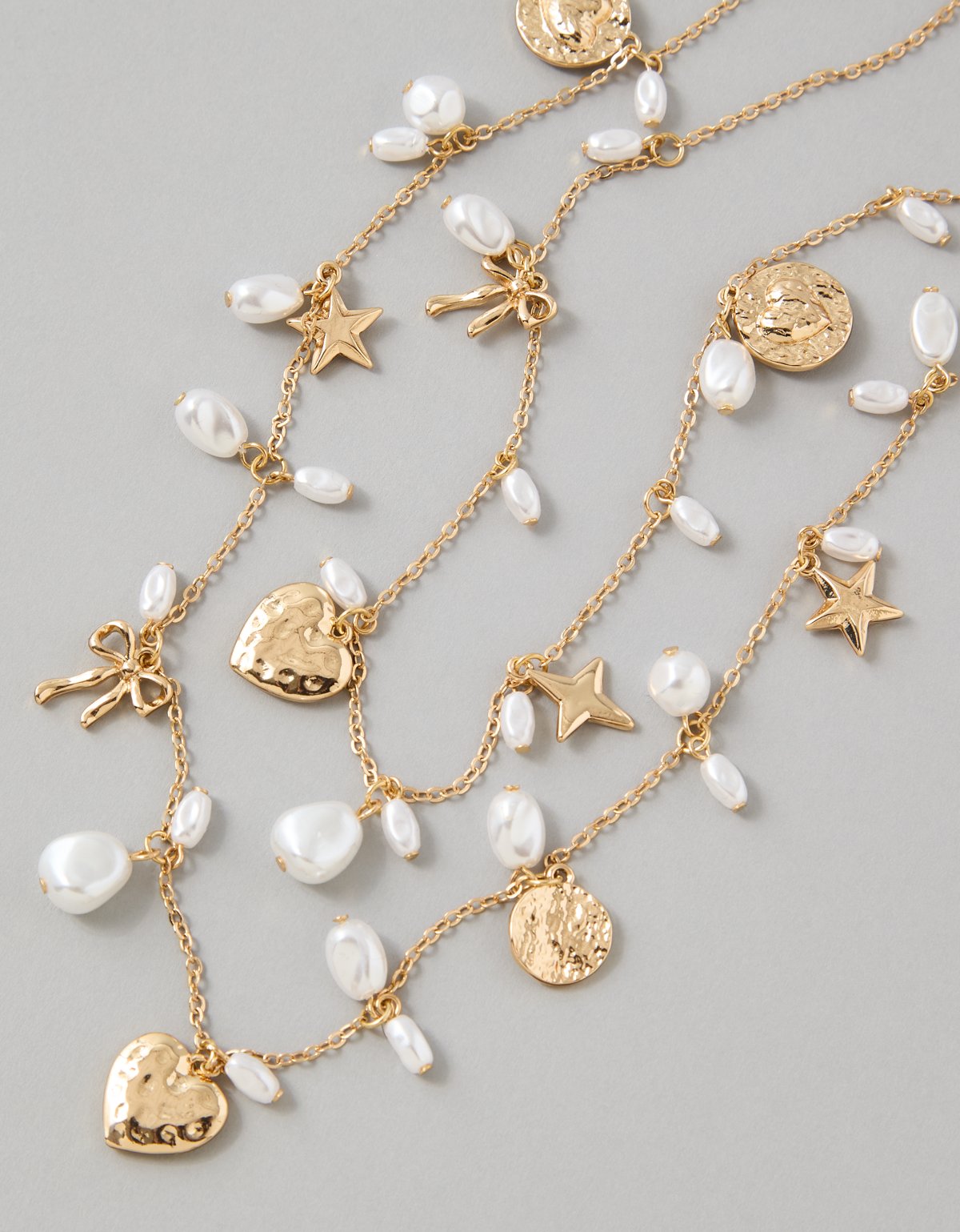 AE Double Chain Pearl Necklace - image 2