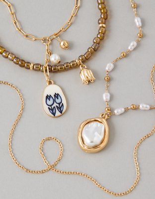 AE Mixed Media Necklace 4-Pack