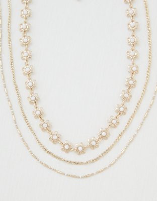 American Eagle AEO Daisy Layered Necklaces 3-Pack — фото 2