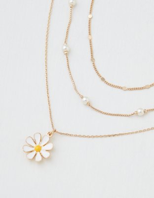 American Eagle AEO Daisy + Pearl Necklaces 3-Pack — фото 2