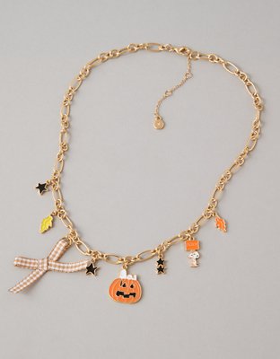 AE Snoopy Fall Charm Necklace