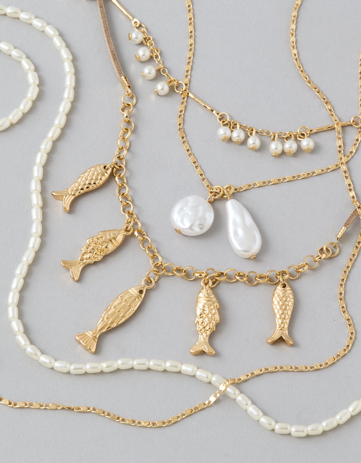 AE Sardine & Pearl Necklaces 5-Pack - image 2