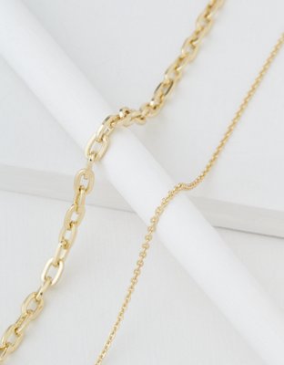 American Eagle AEO Gold Chain Necklaces 2-Pack — фото 2