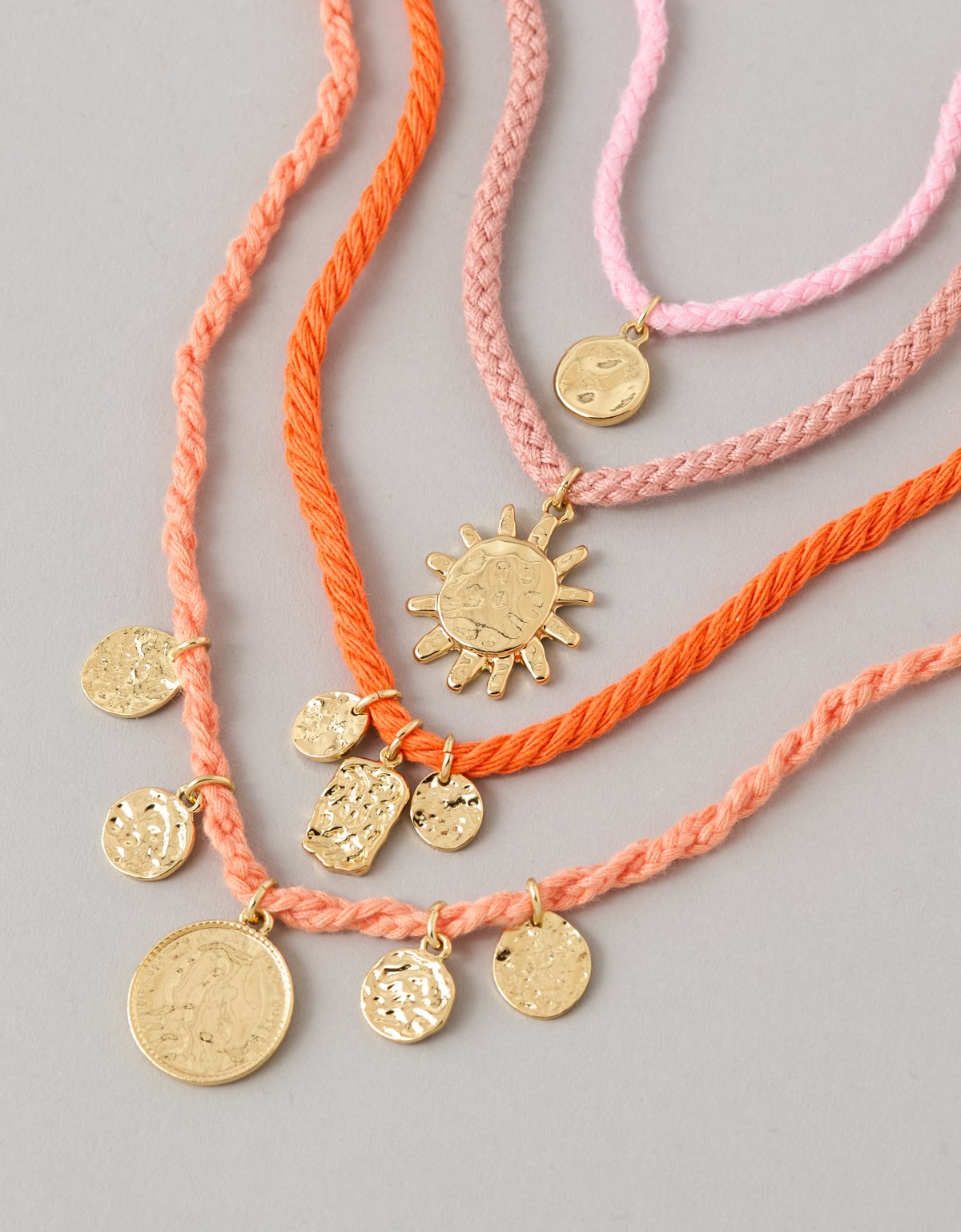AE Corded Charm Necklaces 5-Pack - image 2