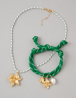AE Corded Necklace & Bracelet Set from American Eagle - $11.16