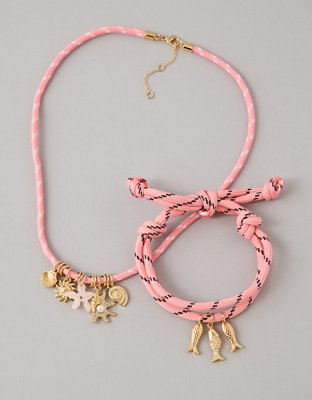 AE Corded Necklace & Bracelet Set