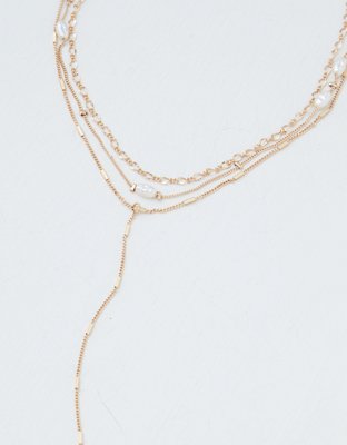 American Eagle AEO Pearl Lariat Necklaces 3-Pack — фото 2