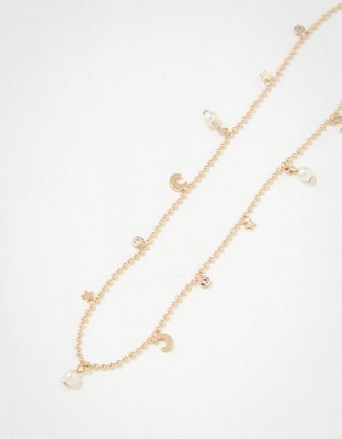 American Eagle 8 Other Reasons Moon + Stars Lariat Necklace — фото 2