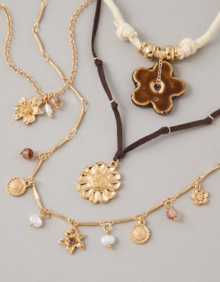 AE Corded Charm Necklaces 4-Pack