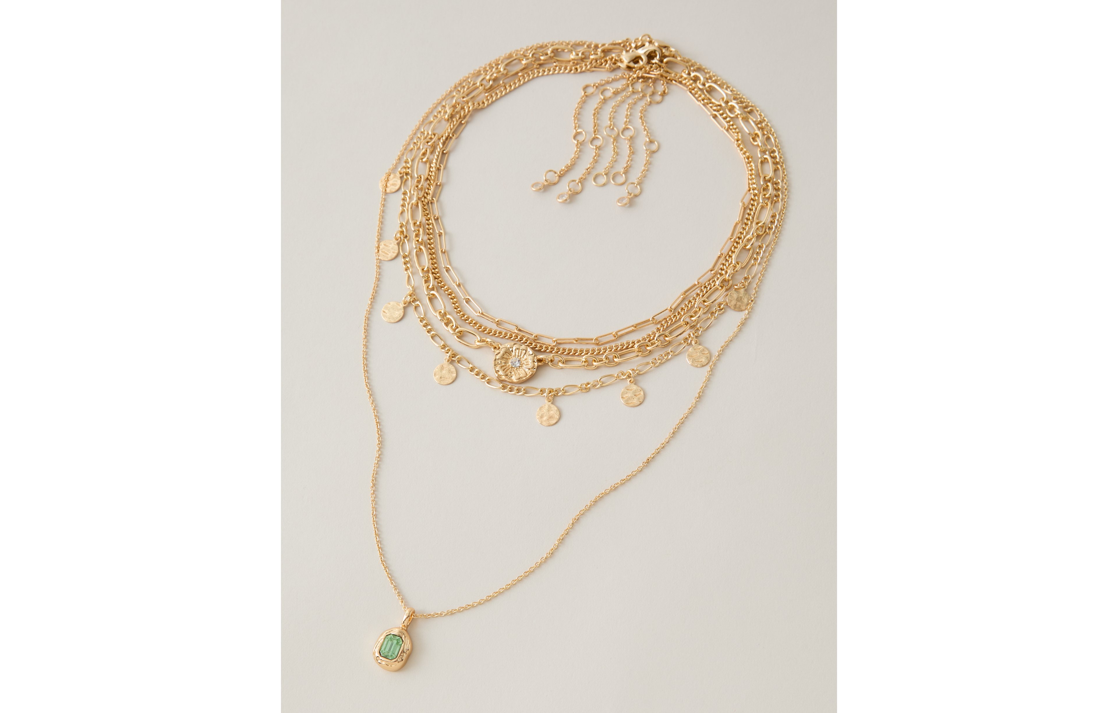 AE Green Stone Necklace 5-Pack