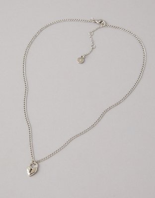 AE Heart Locket Necklace