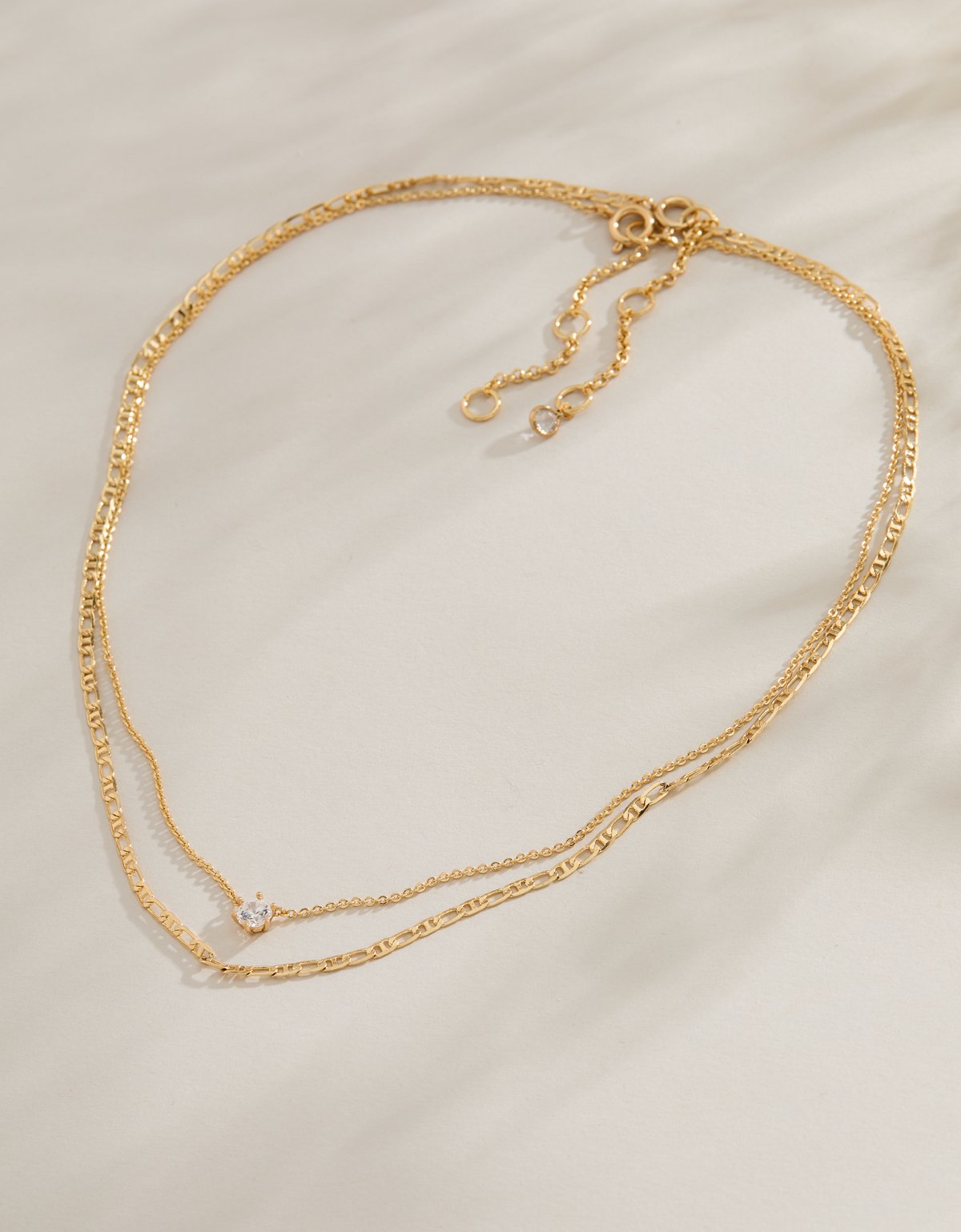 AE Keepers Collection 14K Gold Plated Necklace 2-Pack