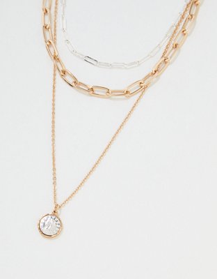American Eagle AEO Gold + Silver Coin Necklace — фото 2
