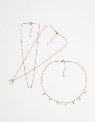 American Eagle AEO Crescent Necklaces 3-Pack — фото 2