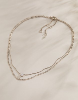 AE Keepers Collection Platinum Plated Necklace 2-Pack