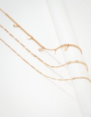 American Eagle AEO Gold Anklets 3-Pack — фото 2