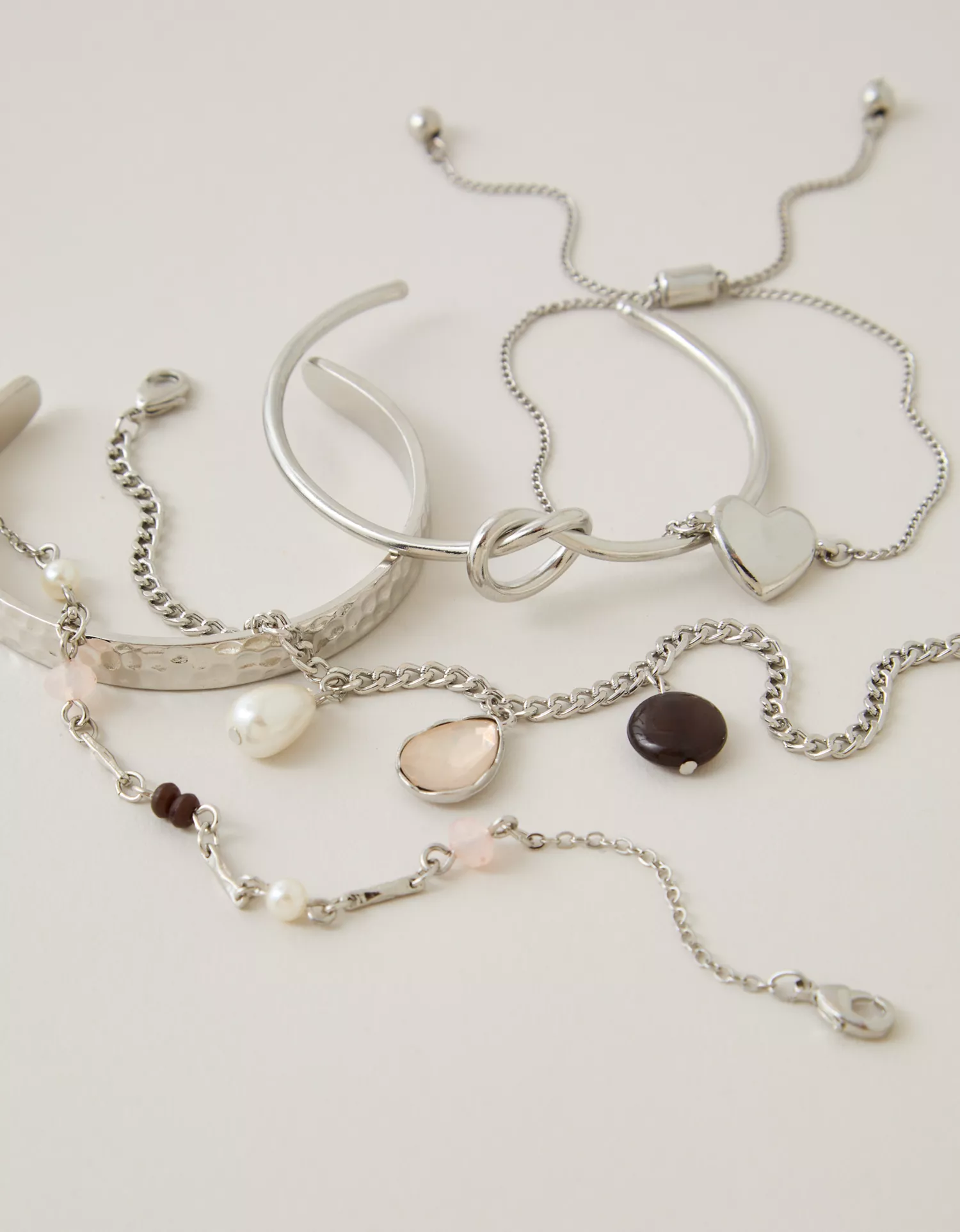 AEO Chain & Cuff Bracelet 5-Pack - thumbnail 2