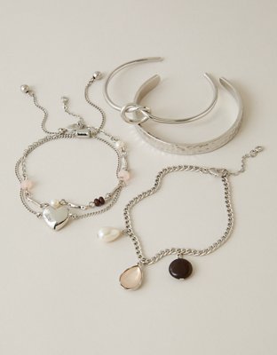 AEO Chain & Cuff Bracelet 5-Pack