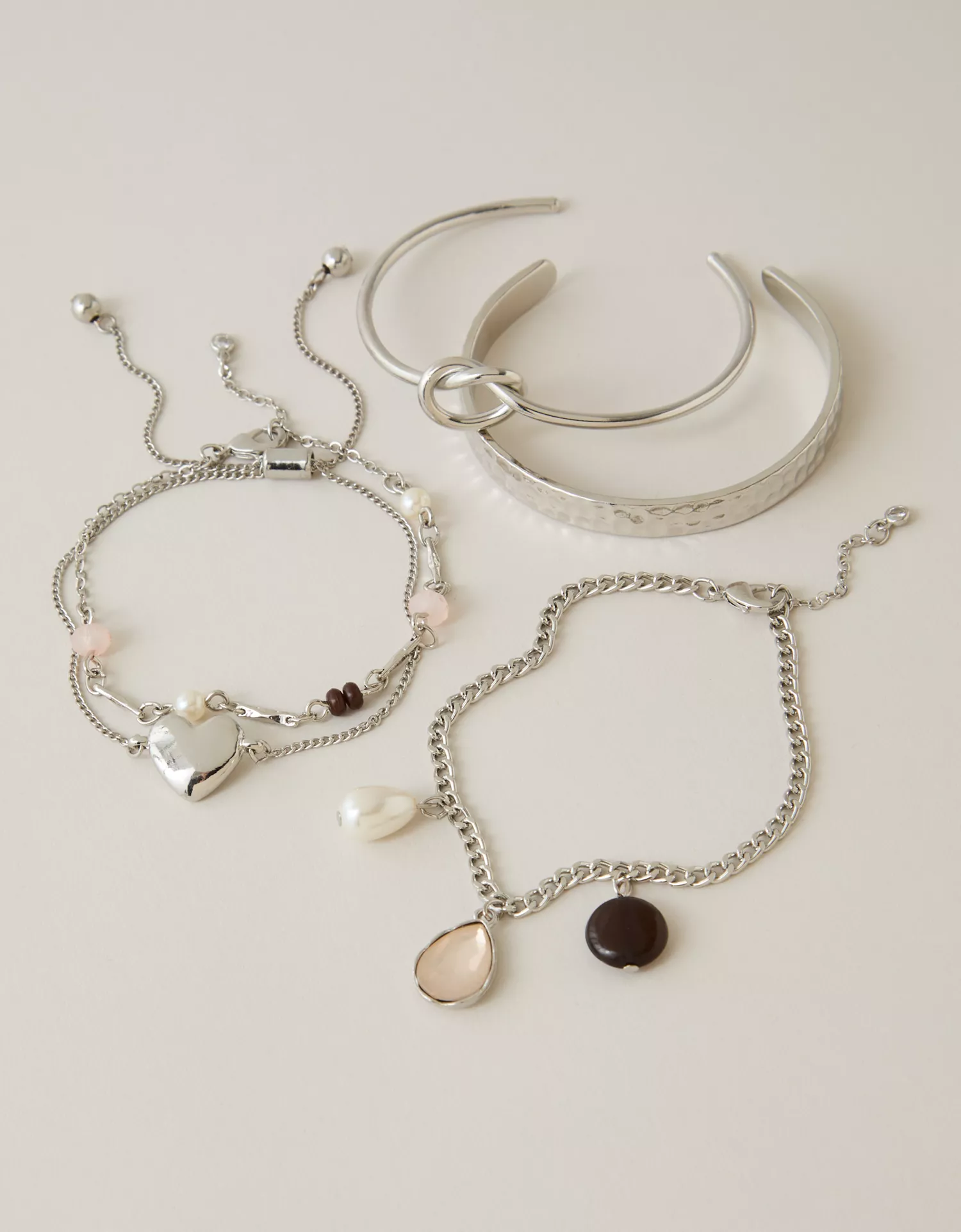 AEO Chain & Cuff Bracelet 5-Pack