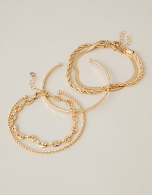 AEO Chain & Cuff Bracelet 5-Pack