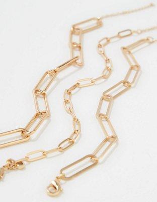 AEO Chunky Chain Bracelets 3-Pack