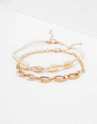 American Eagle AEO Cowrie Shell Anklets 2-Pack — фото 2