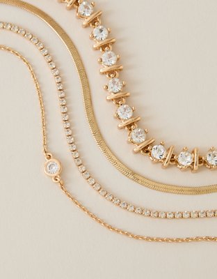 AEO Cubic Zirconia Bracelet 4-Pack
