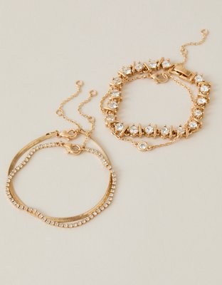 AEO Cubic Zirconia Bracelet 4-Pack