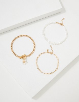 AEO Daisy Link Bracelet 3-Pack