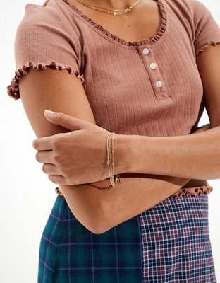 AE The Keeper's Collection 14K Gold Delicate Bracelet 3-Pack