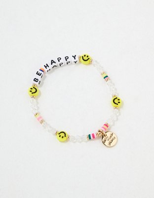 Little Words Project Be Happy Beaded Bracelet