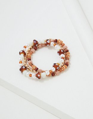 AEO Mushroom Statement Bracelet 3-Pack