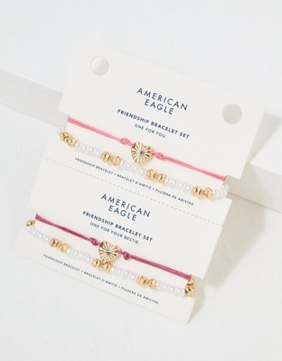 AEO Vintage Heart Friendship Bracelet 4-Pack