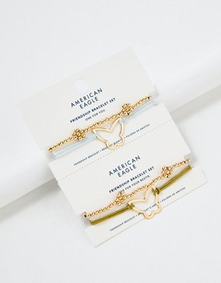 AEO Butterfly Friendship Bracelet 4-Pack