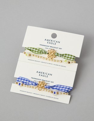 Бельё AEO Gingham Bracelet, 4 шт. — American Eagle — фото 2