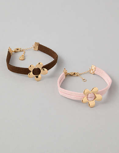 AEO Resin Daisy Friendship Bracelet 2-Pack