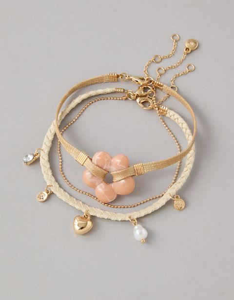 Бельё AEO Braided Bracelet, 3 шт. — American Eagle
