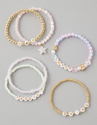 AEO Shine Forever Beaded Bracelet 6-Pack