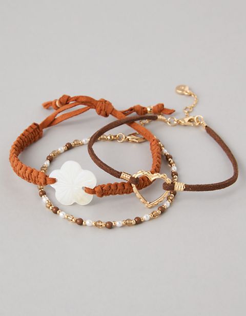 Бельё AEO Heart Bracelet, 3 шт. — American Eagle