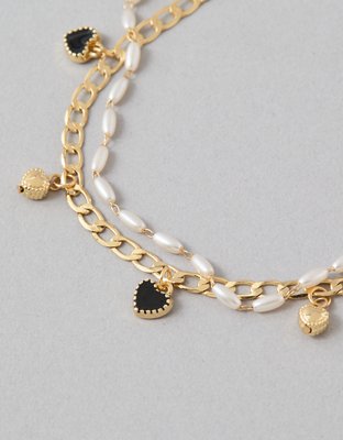 American Eagle AEO Golden Pearl Anklet — фото 3